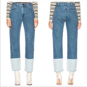 Rag & Bone high rise two tone jeans, size 28.